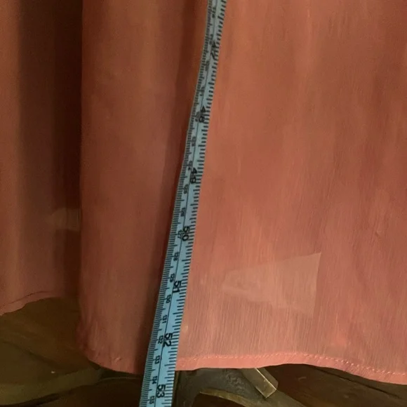 H&M Dusty Pink Maxi Dress Elegant Flowing Design size Large NWT - Picture 6 of 10